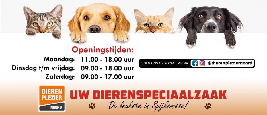 WebsiteBanner openingstijden dierenpleziernoord2025